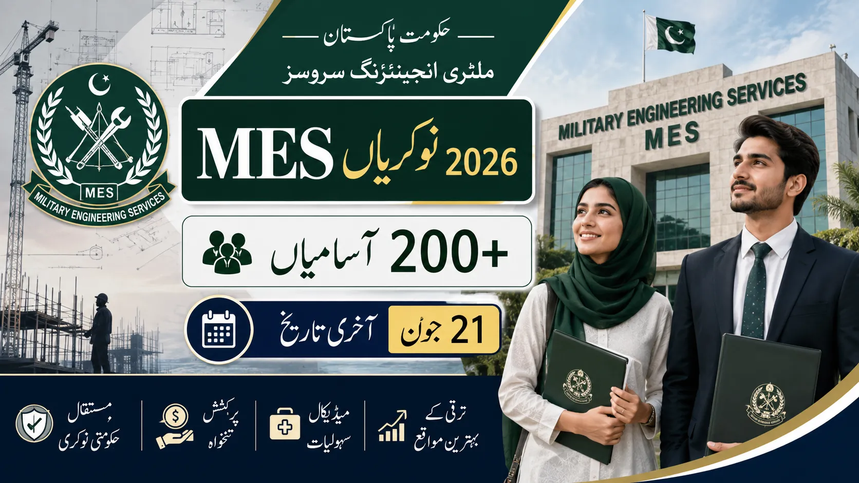 MES Jobs 2026 Online Apply at mes.gov.pk - Latest Military Engineering Services Vacancies Announced