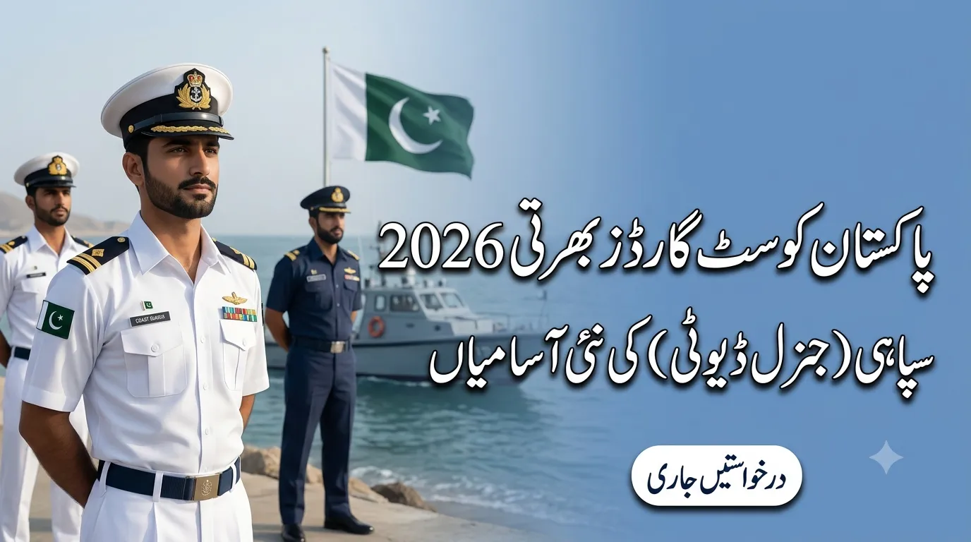 Pakistan Coast Guard PGC Jobs 2026 – Apply for Sepoy General Duty (BPS-05)
