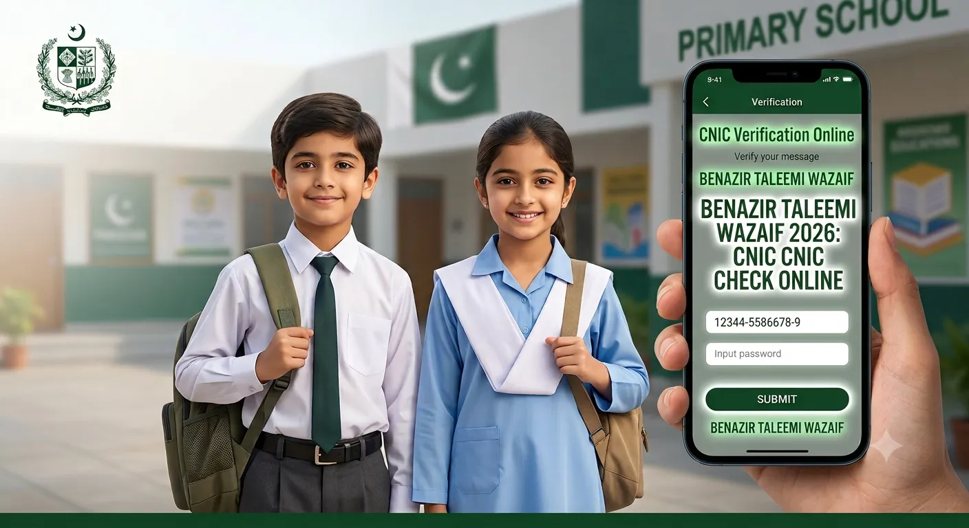 Benazir Taleemi Wazaif Check Online by CNIC 2026 – Eligibility, Payment Status & Complete Guide