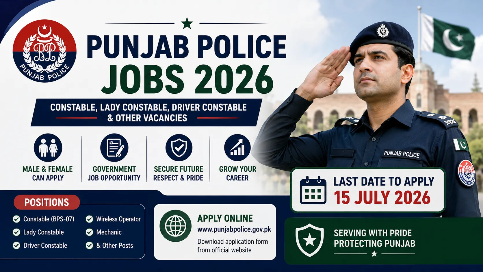 Punjab Police Jobs 2026 Latest Constable Vacancies, Eligibility & Apply Online Guide